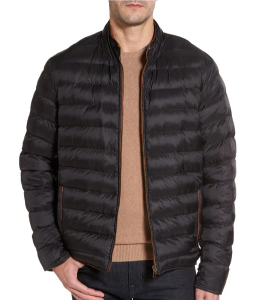 Missani - Duo Reversible Leather Jacket in Brown and Black (Large) at   Men's Clothing store