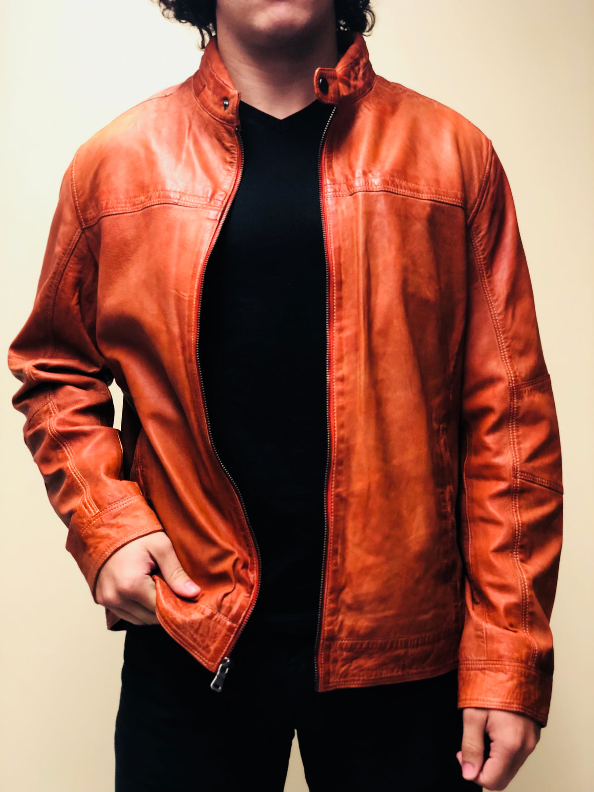 Antique Washed Lambskin Jacket