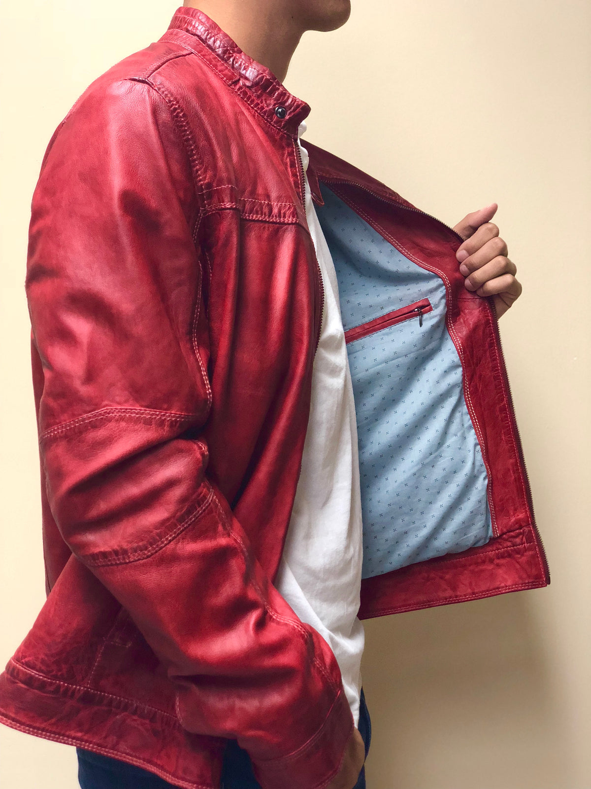 Antique Washed Lambskin Jacket