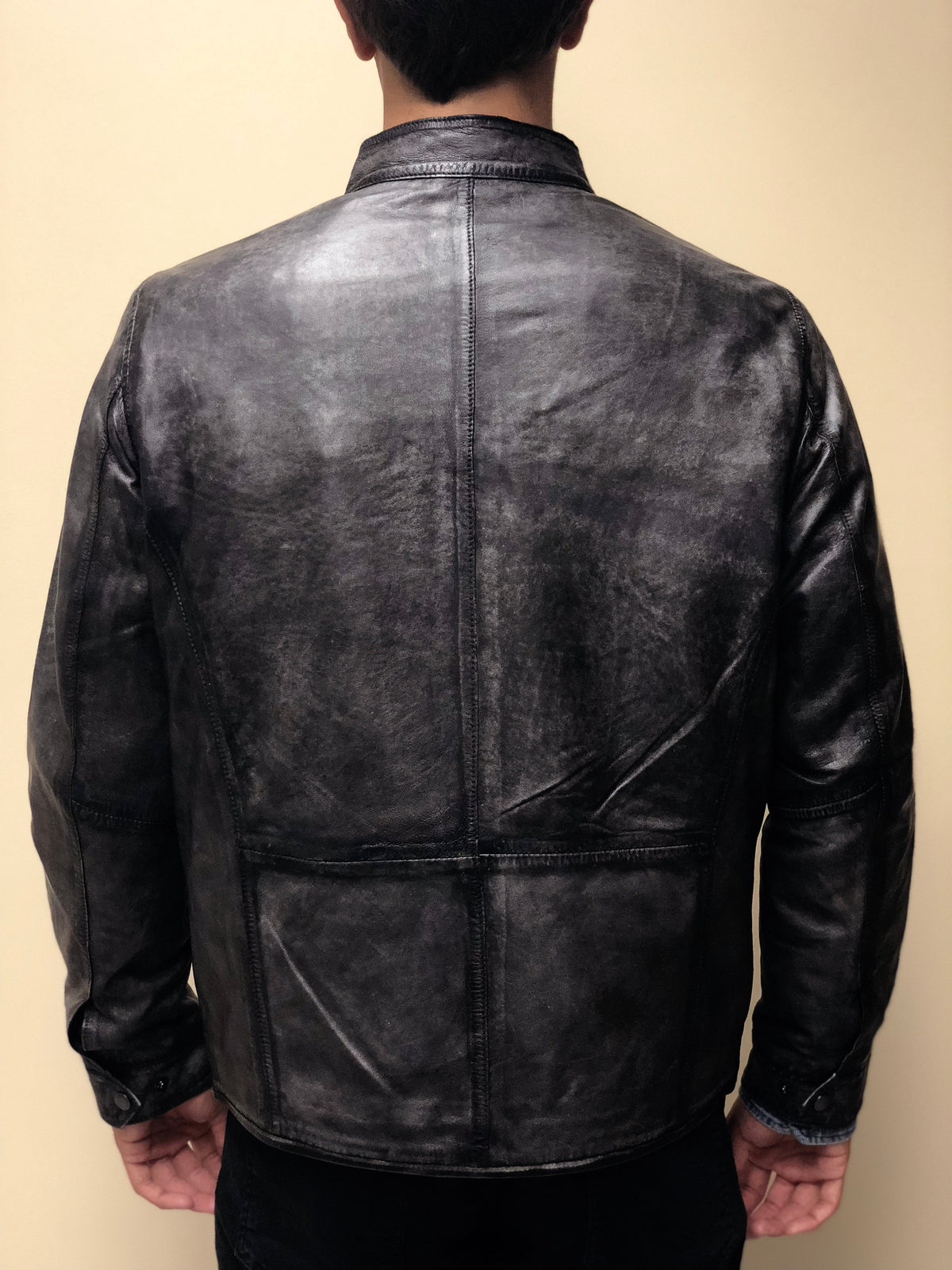 Washed Lamb Blouson Jacket