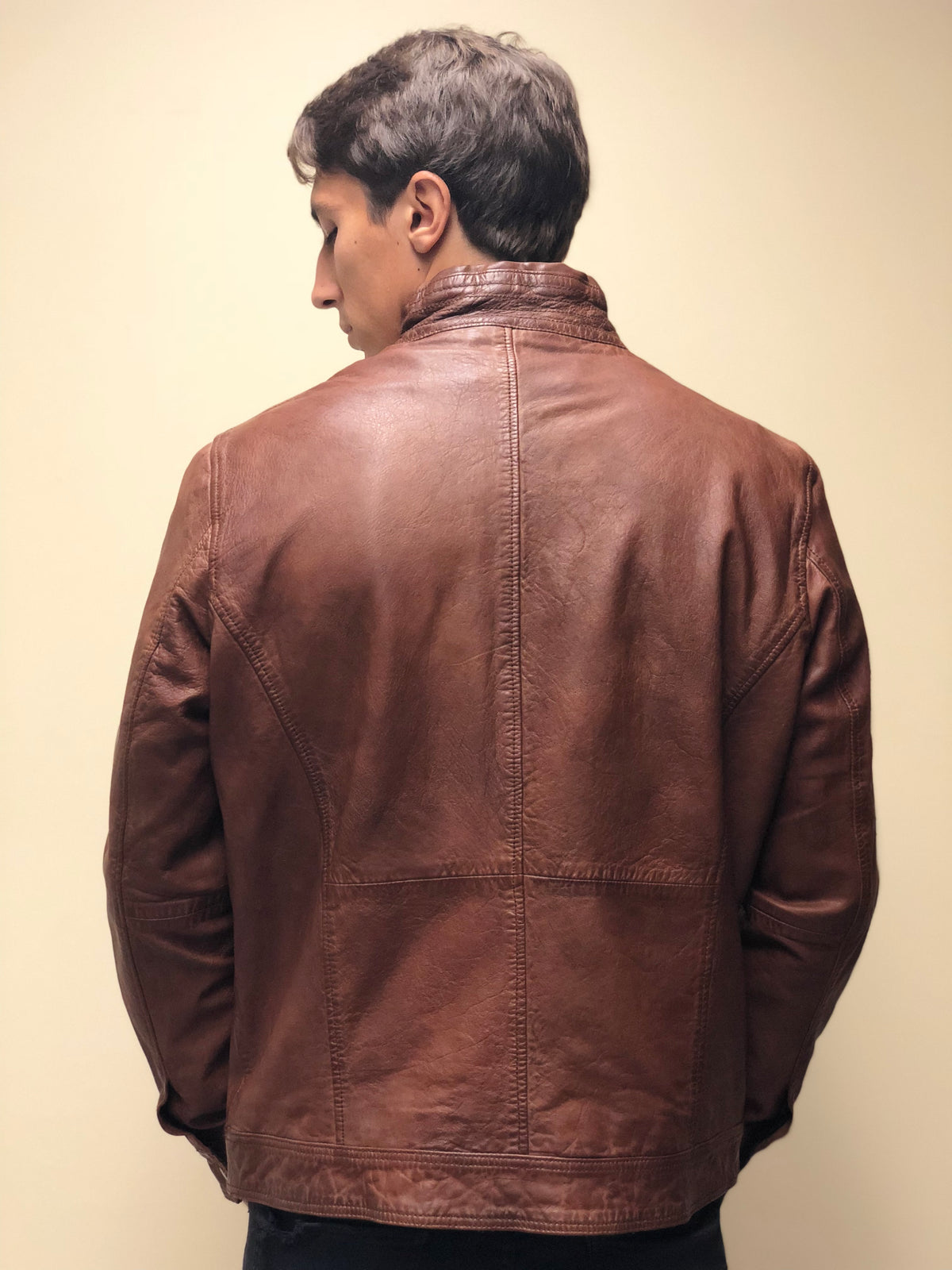 Antique Lamb Fitted Leather Jacket