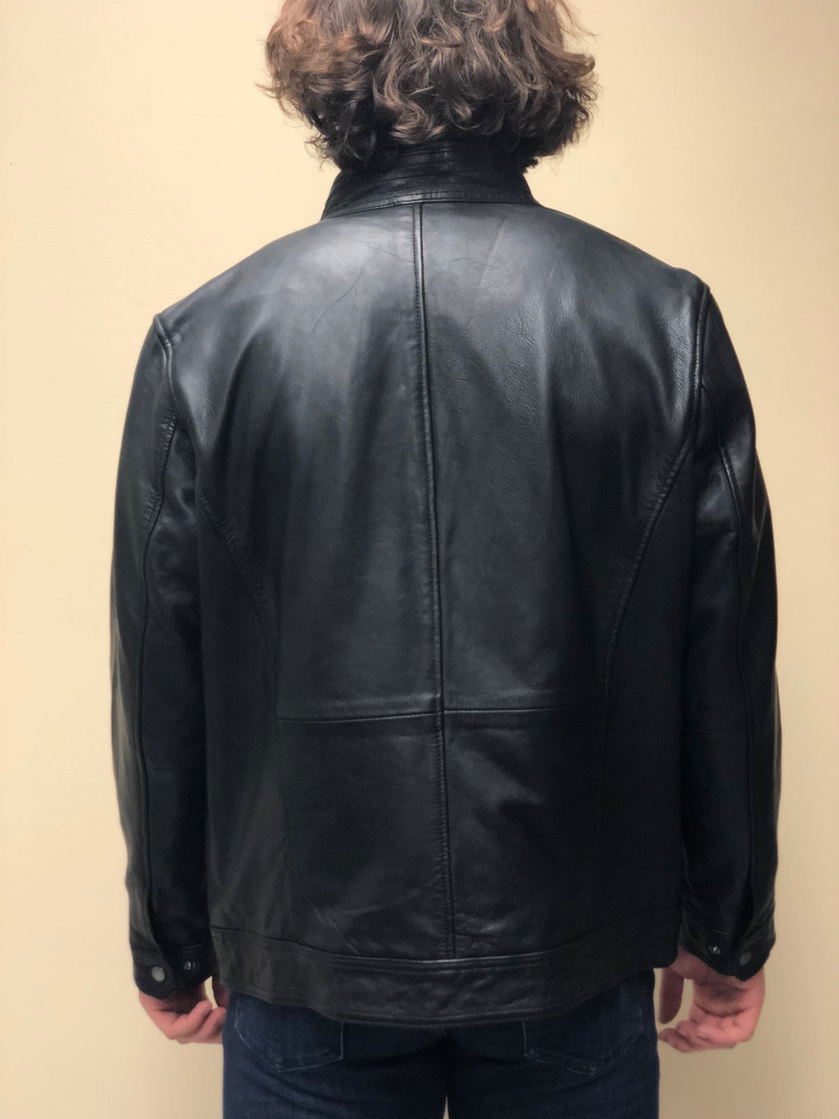 Black Antique Washed Lambskin Jacket