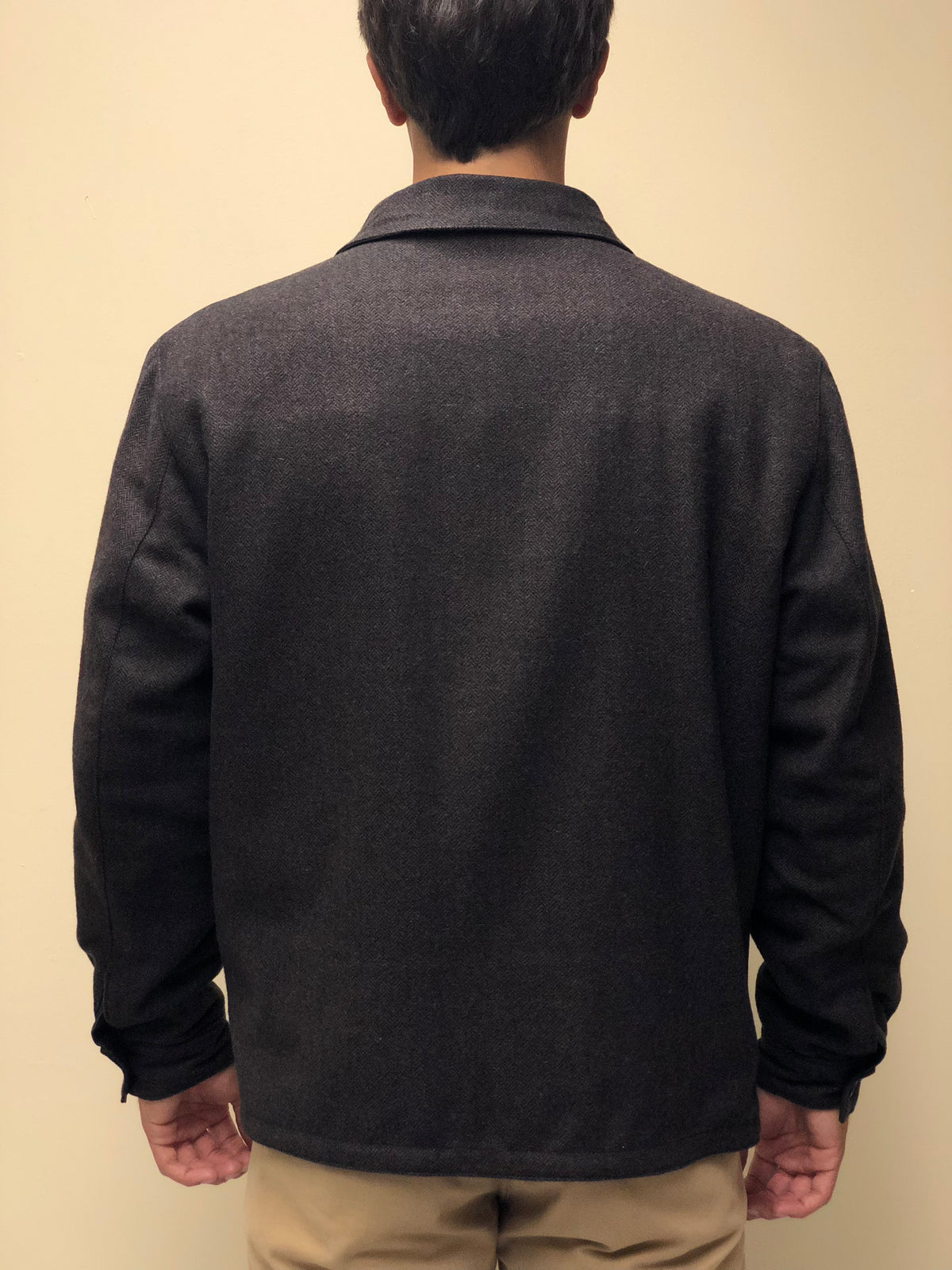 New Zealand Lamb Reversible to Cashmere Wool (Herringbone) Jacket