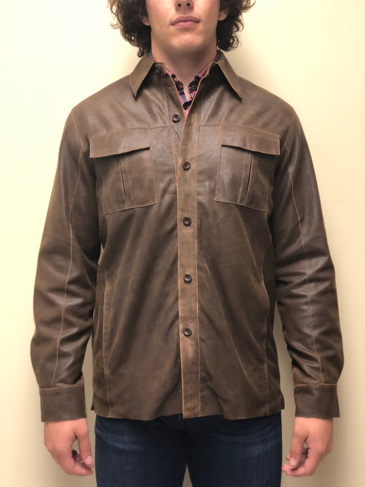 Antique Suede Lambskin Lightweight Jacket