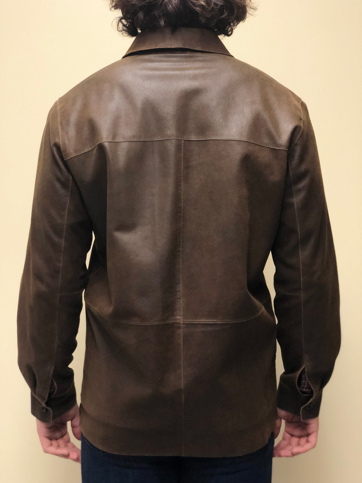 Antique Suede Lambskin Lightweight Jacket