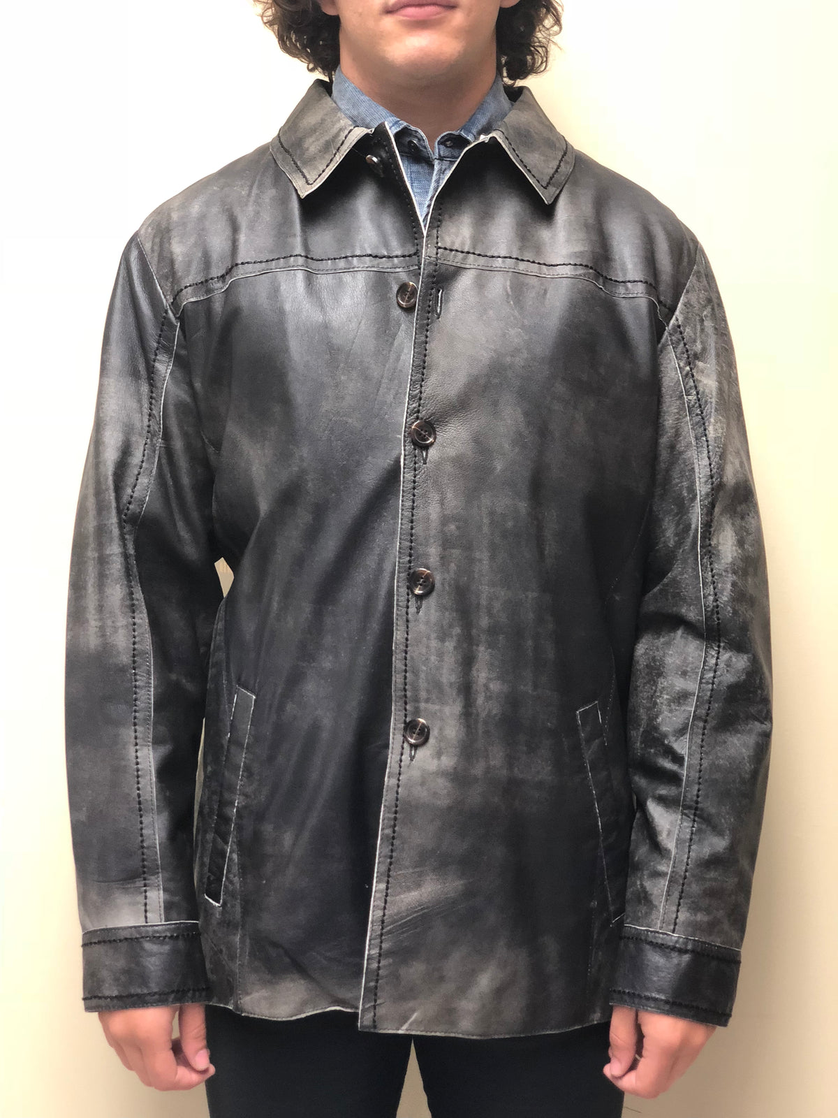 Burnished Lambskin Coat