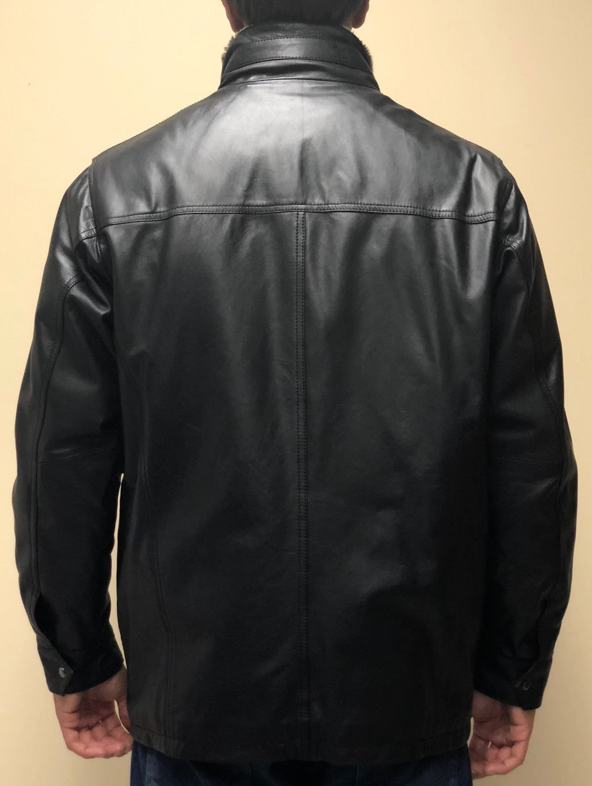 Turkish Lambskin Jacket with Removable Fur Collar