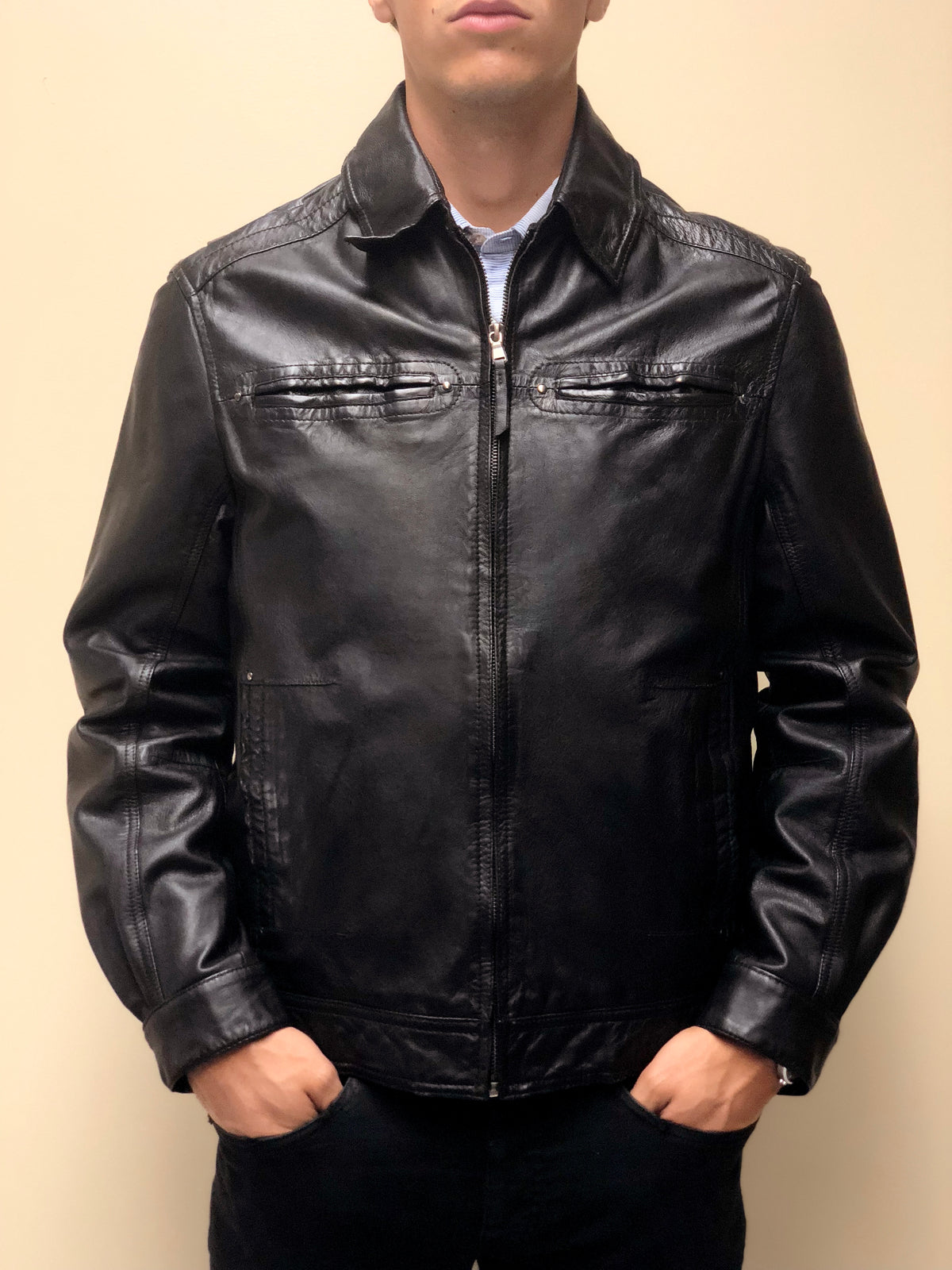Veg Washed Lambskin Jacket