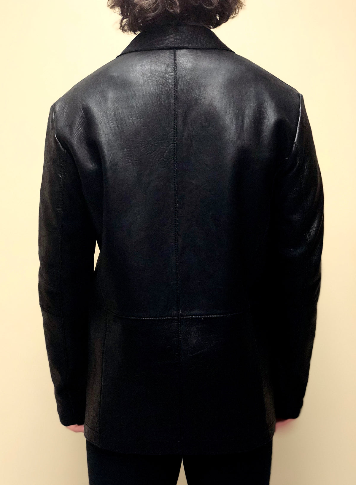Antique Naked Lambskin Blazer Style Jacket