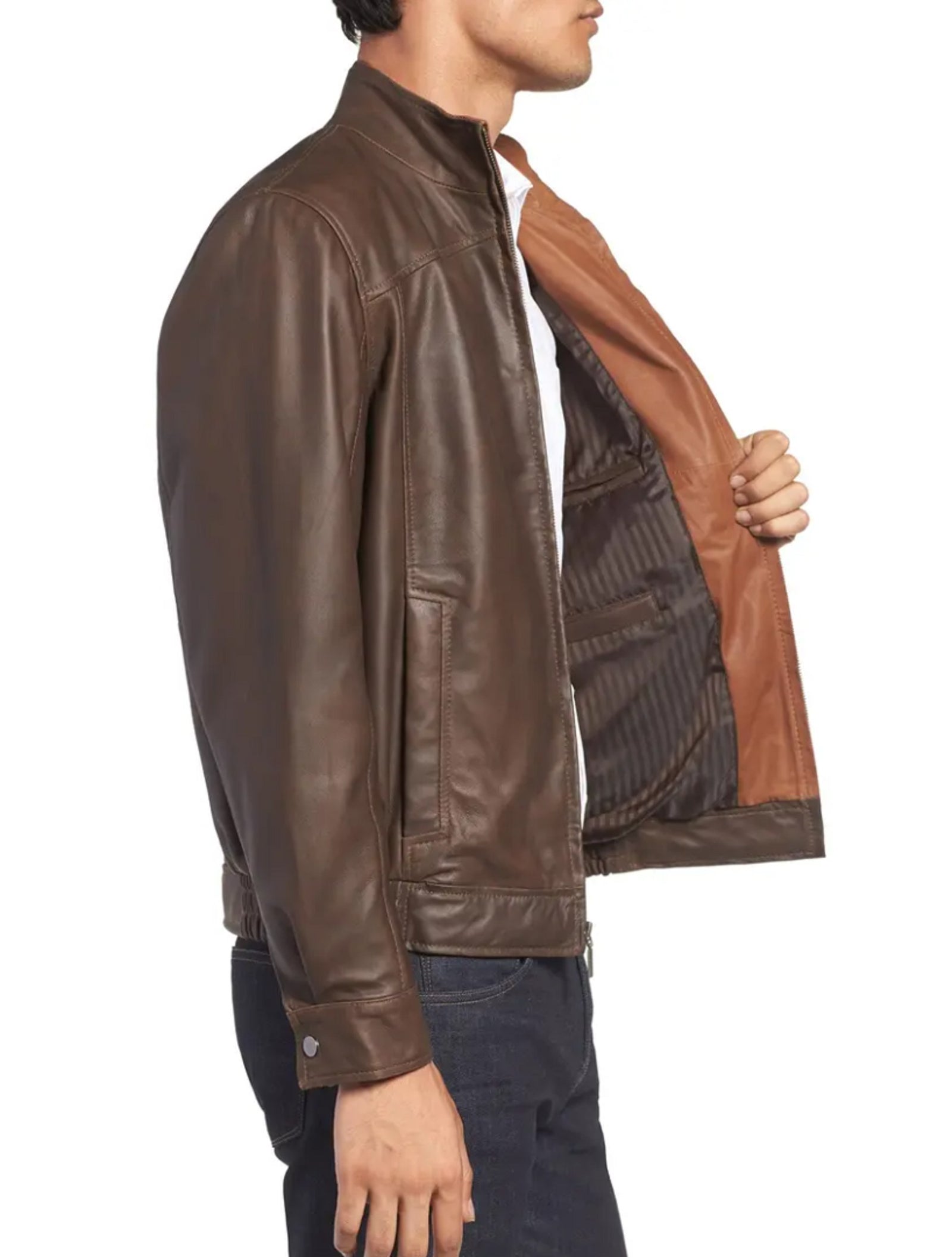 Lambskin Brown Bomber Jacket – MISSANI LE COLLEZIONI