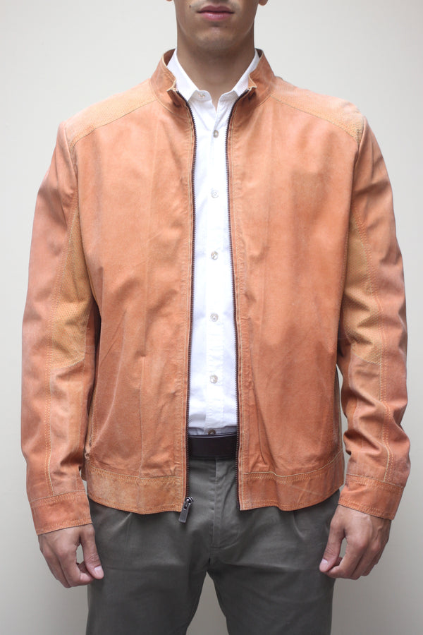 Apricot Vintage Lambskin Jacket