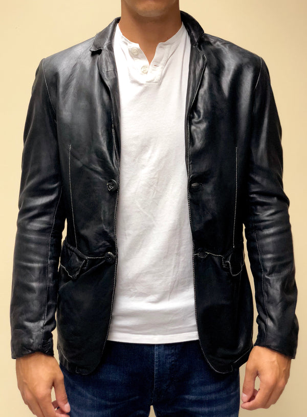 Washed Lambskin Sport Coat