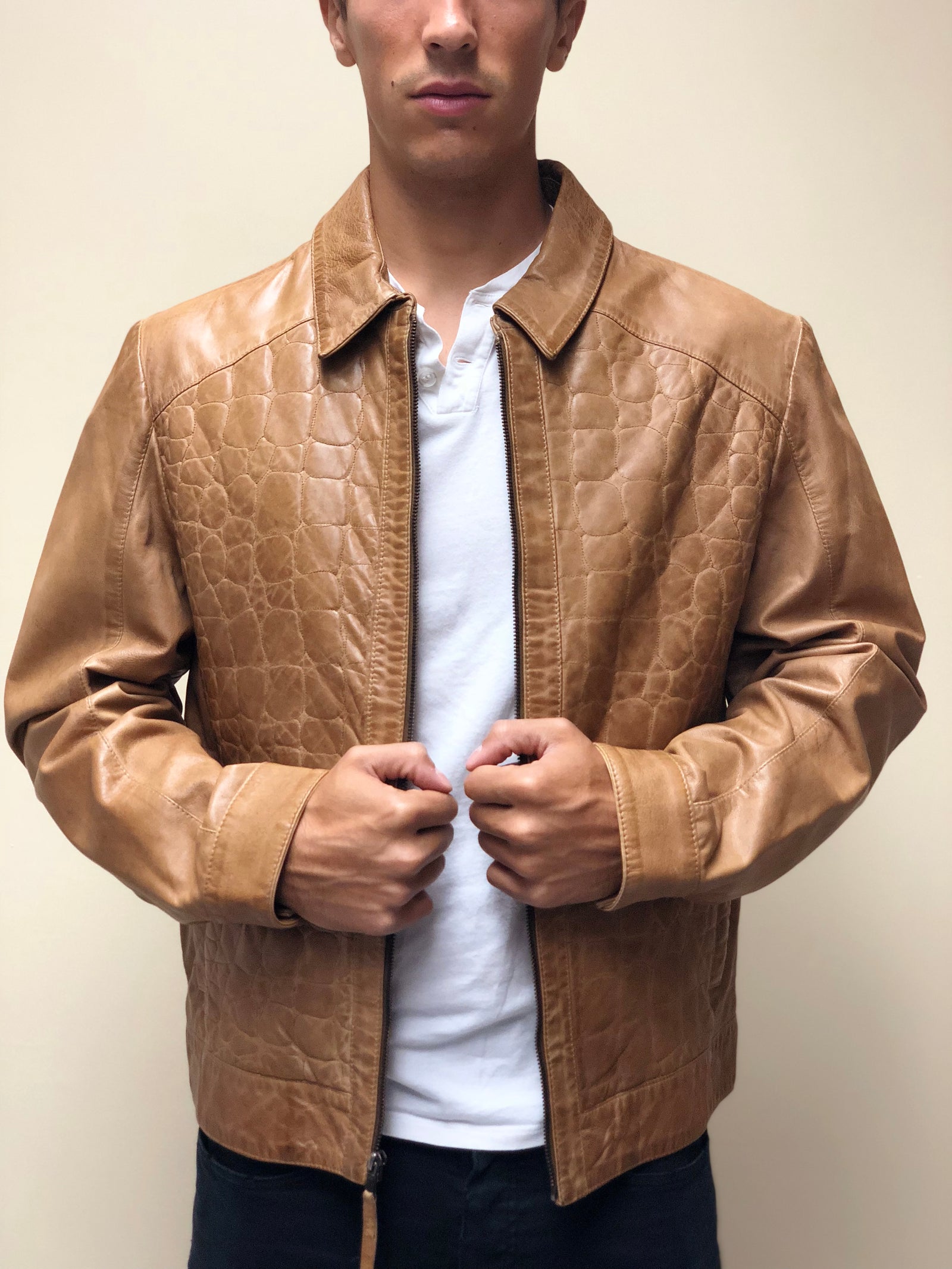 Embossed Antique Naked Lambskin Jacket – MISSANI LE COLLEZIONI